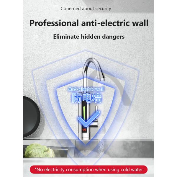 Кран 2-3L/Min нагревателя воды кухни крана SS304 мытья руки ABS электрический электрический