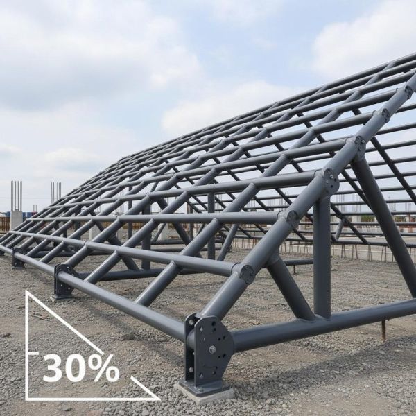 Customizable Heavy Duty Truss with 30% Roof Pitch and Class A Fireproof Rating for Large Scale Buildings