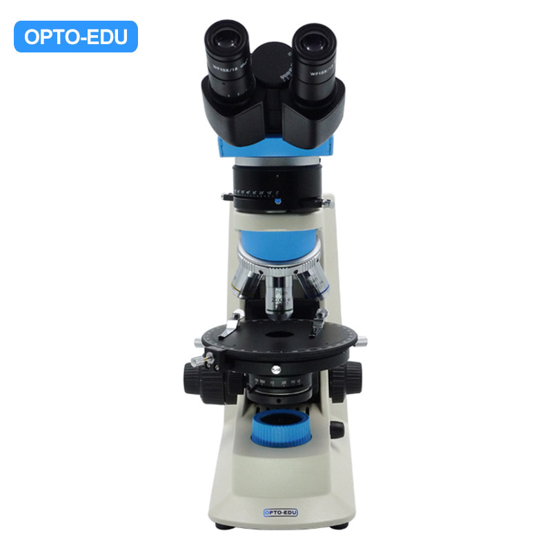 Микроскоп OPTO-EDU A15.2603-A поляризовывая, передает свет. Бинокулярный