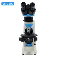 Le microscope de polarisation d'OPTO-EDU A15.2603-A, transmettent la lumière. Binoculaire