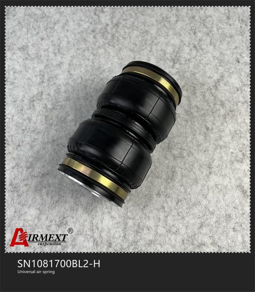 Double Convoluted Airbag Shock Absorber Rubber Air Spring SN108170BL2-H