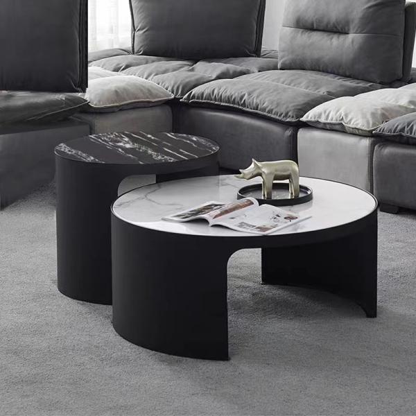 Luxurious Nordic Style Lifting Coffee Table , Ceramico  Nordic Center Table