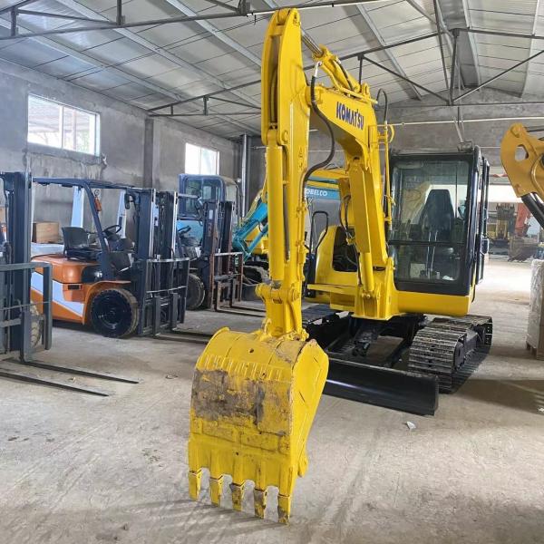 Low Working Hours Used Komatsu PC56 Mini Small Excavator for Construction Efficiency