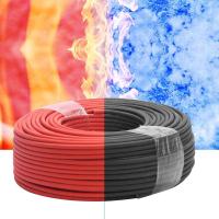 femelle noire masculine rouge de câble solaire à un noyau de 100m DC1.8KV