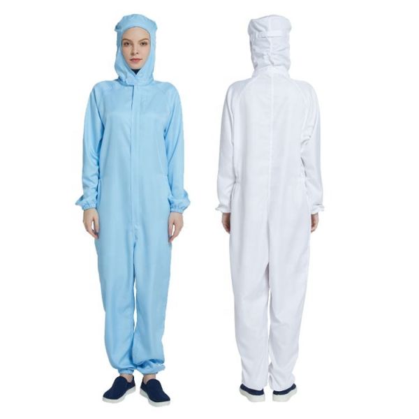 Cotton Coverall Anti Static Garments for Food Processing Industry Line