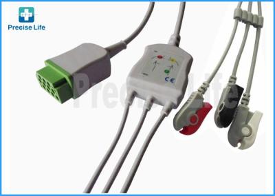 Tipo do cabo 2021141-001One-piece de GE-Marquette ECG do conector de pino do retângulo 11
