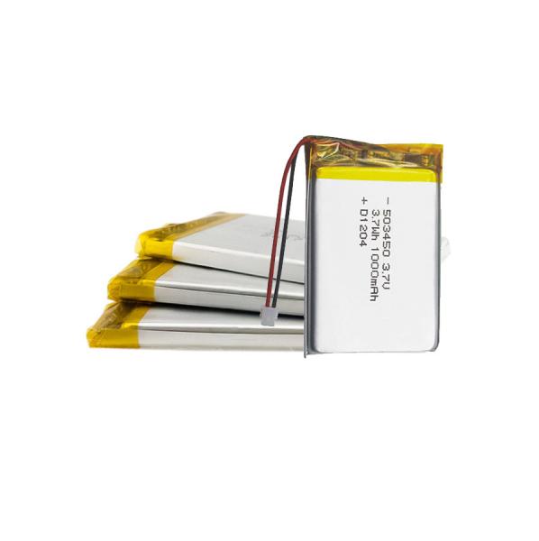 Rechargeable Solar Small Lipo Battery 503450 1000mAh 3.7v Polymer Lithium Battery