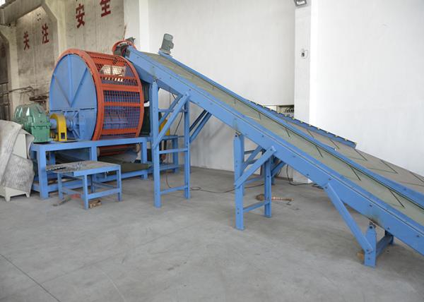 380V 50Hz Tyre Recycling Line Whole Tire Shredder 60*60mm Tire Recycling Plant