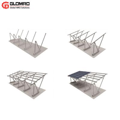 O estacionamento solar conveniente e da proteção ambiental do carro derramou o sistema do suporte da instalação