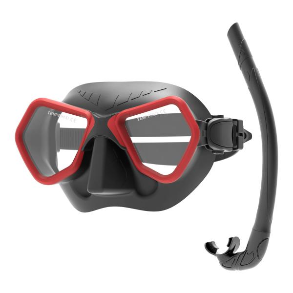 ZMZ Anti-Fog Swimming Goggles Diving Mask and Snorkel Set for Men Women Teenagers Snorkel Mask Set