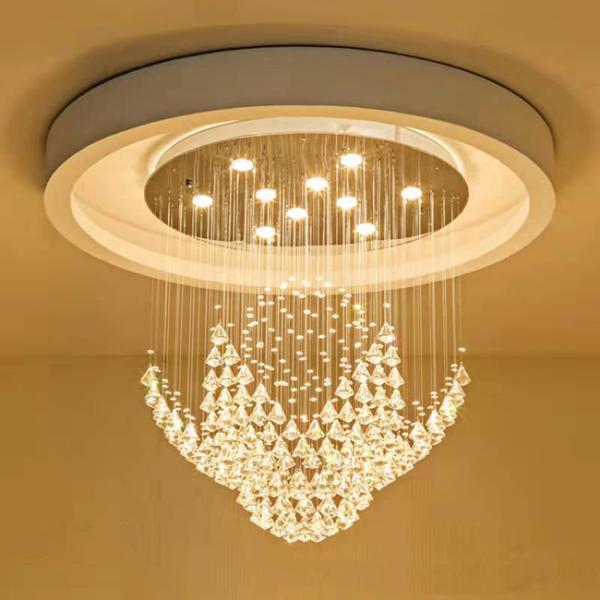 Высота 1000mm потолочного освещения E14 AC265V Кристл привесная