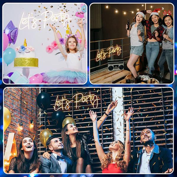 Customized Waterproof Luminous Acrylic Led Neon Sign Board Atmosphere Makes Party Neon Signboard