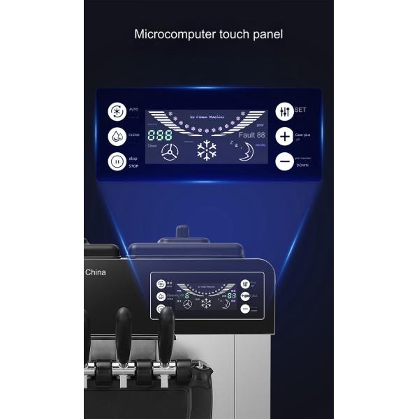 Food Beverage Shops Automated Ice Cream Machine with Smart Screen and Multiple Protection