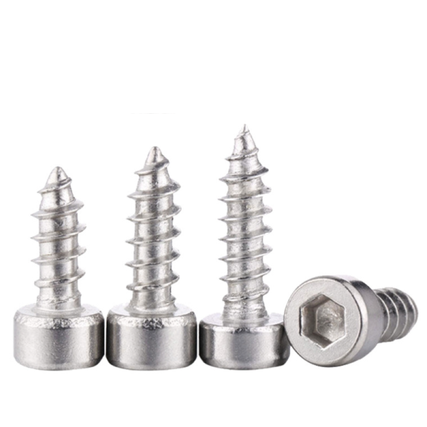 304 stainless steel cylindrical head hexagon socket self-tapping screws, self-tapping wood screws, hexagon socket nails, M4, M5/M6 bolts