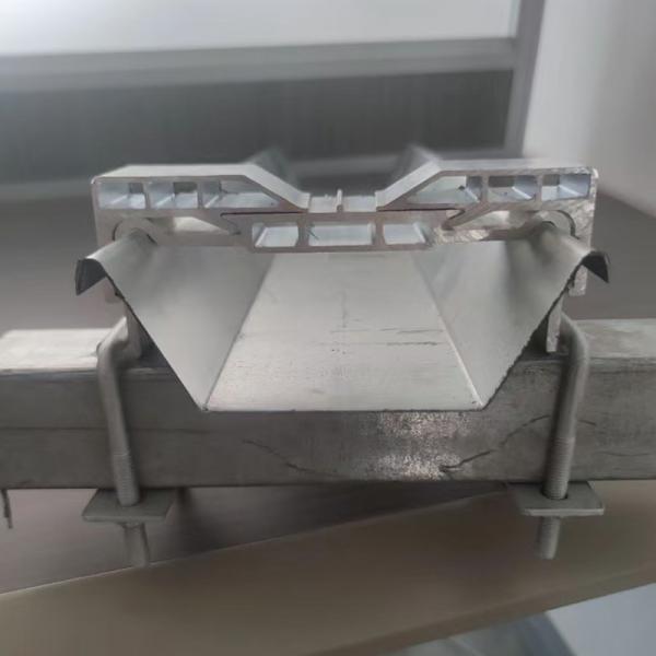 Metal Drainage PV Solar Mounting Channel Rooftop Aluminium Rail