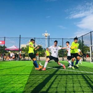 grama artificial de bloqueio sintética de 50mm para a corte do futebol