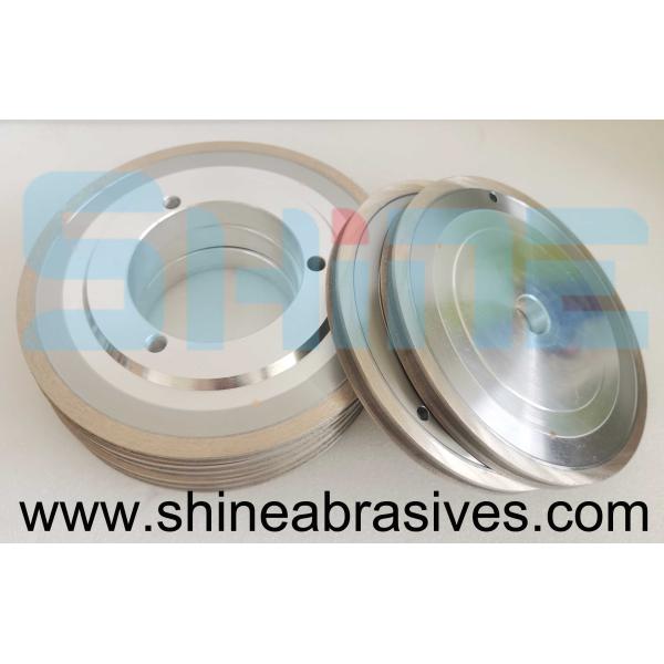 Flat Shaped Glass Metal Bond Grinding Wheels Straight Edge Round Machine