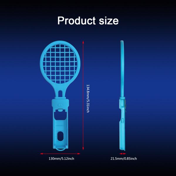 2-in-1 Tennis & Badminton Motion Racket for Nintendo Switch 2 - Realistic Swing Sports Game Handle Grip