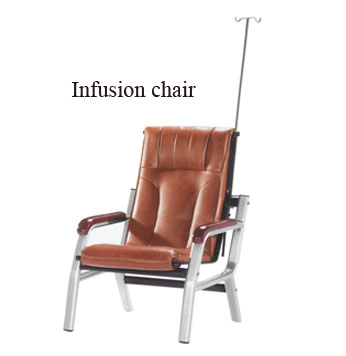 metal le cadre avec la chaise d'infusion peinte par poudre, chaise d'examen m