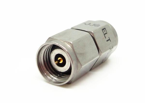 Homem folheado a níquel de 2.4mm ao adaptador de aço inoxidável reto masculino do RF da onda de milímetro