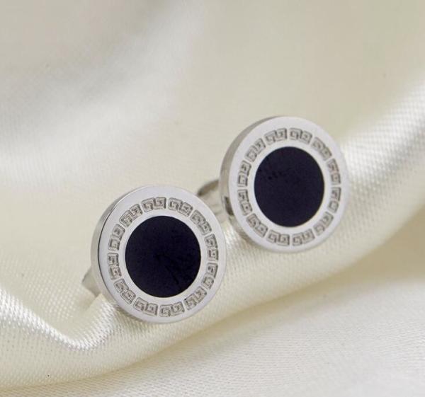 316L Stainless Steel Jewelry Fashion Jewellery Earrings Fashion Earring for Men Black Shell Earring