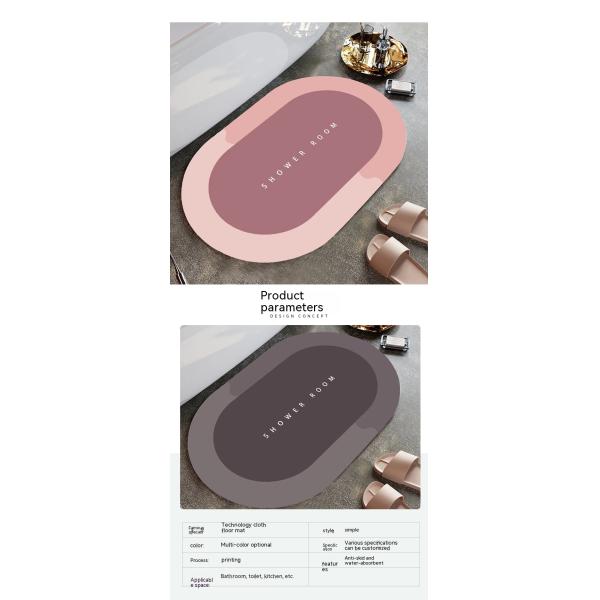 Картина показывает ванный пол Мата для ванны Устойчивый ковер для ванной комнаты