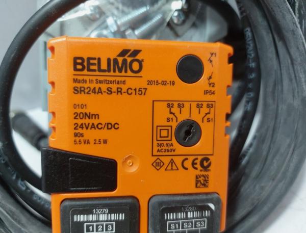 Actionneur de vanne d'air Belimo 24V 8Nm de couple IP54