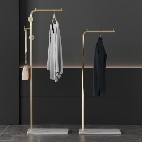 Modern Design Luxury Coat Rack Floor Standing Metal Frame Hanger For Living Room Bedroom Clothes Storage Scarf Bag Hat