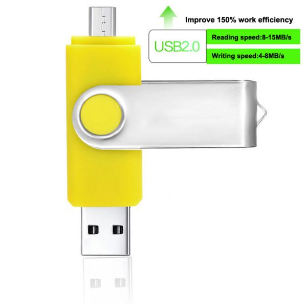 Вспышка USB телефона Android OTG управляет длиной 2,0 3,0 7cm загружая данные 64GB