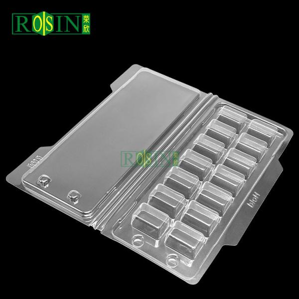 Disposable Medical Plastic Packaging PET Hinged Clamshell Packaging