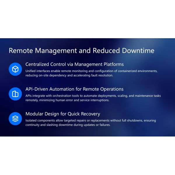 Advantages of Containerized Data Centers Containerized Server Rooms Data Center Infrastructure Modules