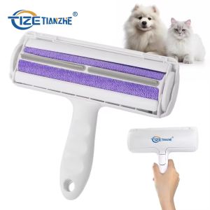 Reutilisable brosse de toilettage pour animaux de compagnie peigne de canapé auto-nettoyage cheveux de chien Lint Roller Logo personnalisé