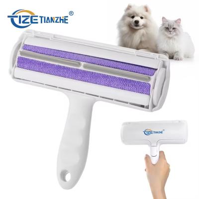 Pincel de limpeza reutilizável para animais de estimação Pincel de limpeza de sofá Pincel de auto-limpeza de cabelos de cão Roller de linto Logotipo personalizado