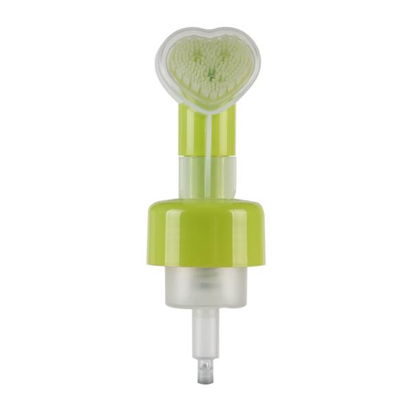 Bomba dispensadora de espuma de plástico de 42 mm y 43 mm con cepillo utilizada para botellas