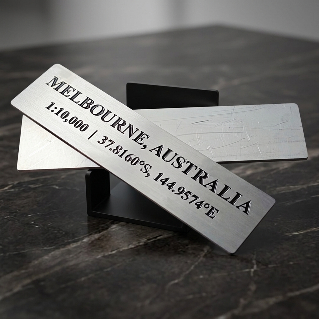 Customized Stainless Steel Brush Nameplate Durable Waterproof Metal Nameplate Etching logo Debossed Label