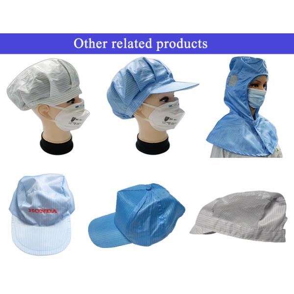 Washable ESD Cap For Factory Workwear Free Size Customized Color