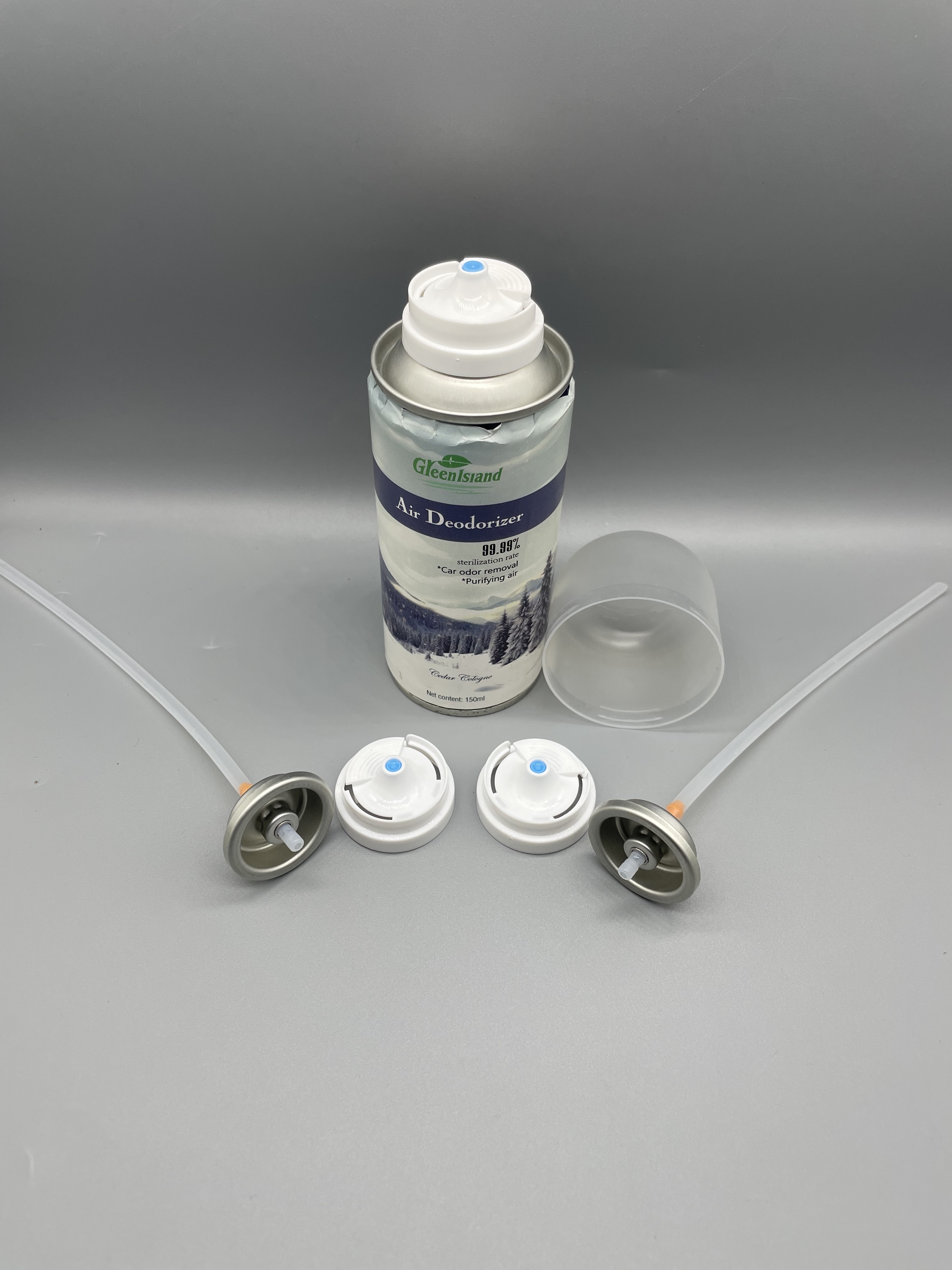 25.4mm Deodorant Aerosol Valve with Adjustable Spray Actuator and Clog-Resistant Design