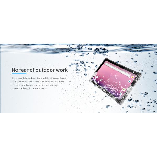 650г 10 дюймовый П65 Водостойкий планшет 5G с 1- 4G LTE 2D сканером штрих-кодов NFC GPS 9500mAh батарея