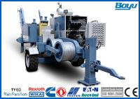 A alta tensão prende a linha eléctrica aérea hidráulica dos guinchos 220kv do extrator do cabo que amarra o equipamento