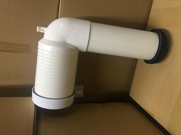 White 90 Degree Toilet Pan Connector No Smell Long Lifespan For Waste Pipe
