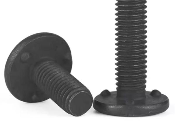 Black M8 M12 Carbon steel Weld STUD Bolt with Nut washer Class8. 8 Grade 8.8 Welded stud