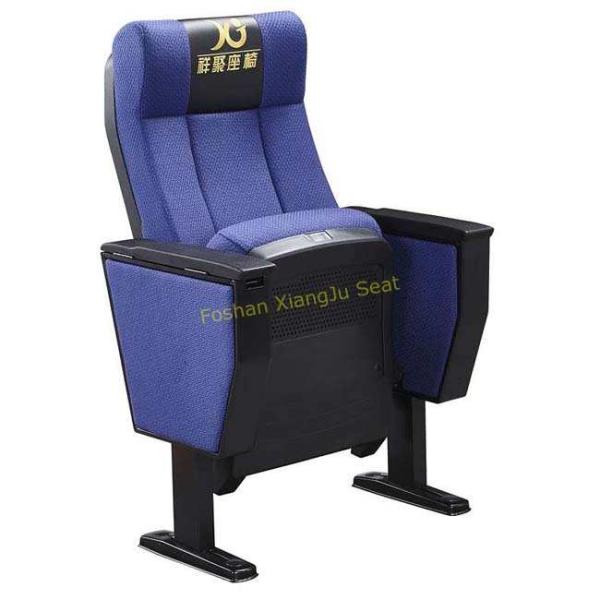 Classic Church Auditorium Seating With Plastic Writing Pad Table / Movie Theater Chairs