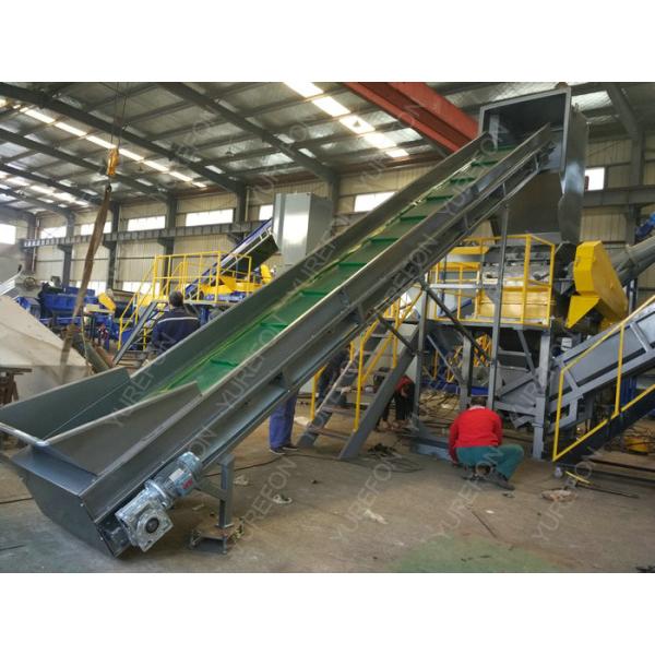 304 Stainless Steel 150 KW Polythene Bags Recycling Machines 300 Kg / H Full Automatic