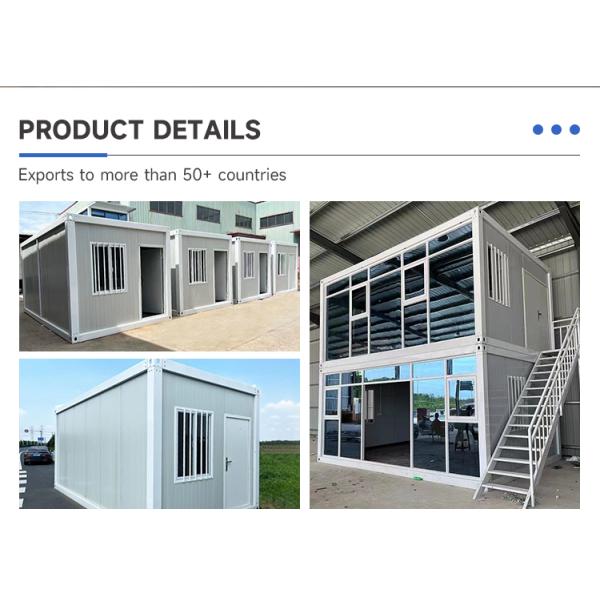 Custom Luxury Detachable Homes 20 Foot Container Prefabricated Waterproof Container House with Multi-function Design