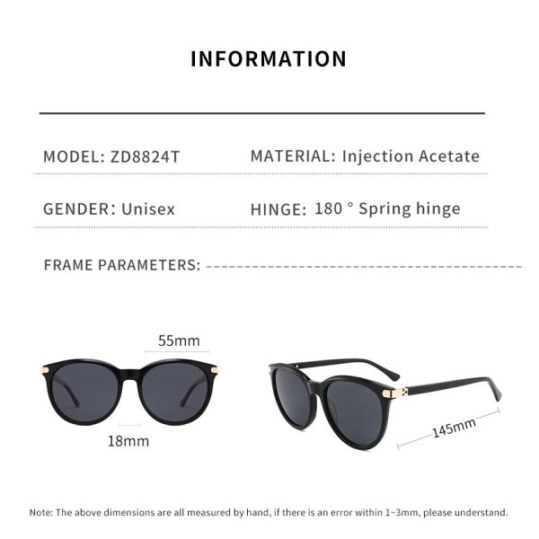 Солнечные очки ацетата людей защиты UV400 поляризовывали Unisex тени ацетата