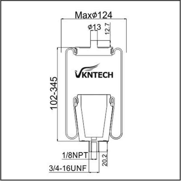 Modern Cabin Air Spring W02-358-7074 For Japaness Truck And Trailer 1102-0047 1102-0045 VKNTECH 1S7074