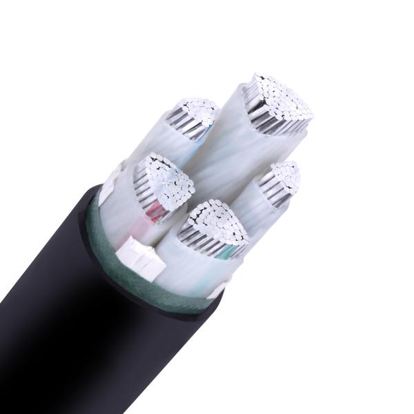Customized Armored Direct Burial Power Cable 4 Cores Aluminum Conductor