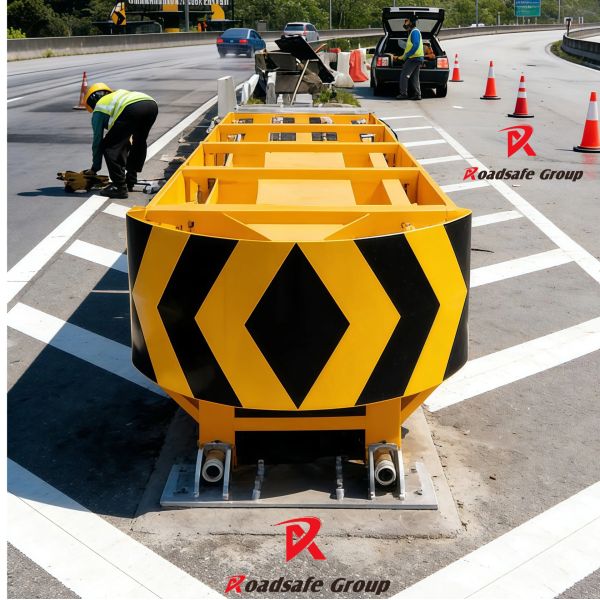 Heavy Duty Galvanized Steel Crash Barrier Highway Anti-Collision Guardrail Fence for High Speed Road Safety
