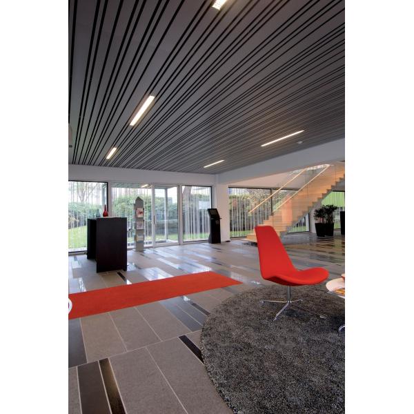 200mm  Linear Metal Strip Ceiling , Multipanel Ceiling Panels  G-Shape   For Office Buliding Decoration