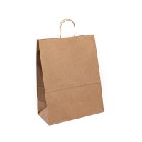 Sac de achat découpé avec des matrices de cadeau de papier d'emballage de poignée pour la vente en gros d'emballage d'habillement de boutique